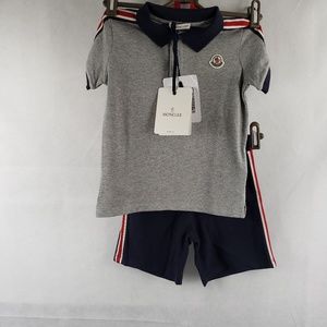 gray polo jogging suit